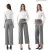 imageMaternity Wide Leg Pants Comfortable Stretch OverBump Women Pregnancy Casual Capris for WorkWide Leg  Gray