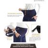 imageMaternity Wide Leg Pants Comfortable Stretch OverBump Women Pregnancy Casual Capris for WorkWide Leg  Navy