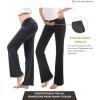 imageWomen Maternity Pajama Pant Stretchy Comfy Wide Soft Palazzo Elastic Pregnancy Lounge Casual PJs2 Pack Black  Dark Grey