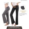 imageWomen Maternity Pajama Pant Stretchy Comfy Wide Soft Palazzo Elastic Pregnancy Lounge Casual PJs2 Pack Black  Grey