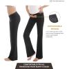 imageWomen Maternity Pajama Pant Stretchy Comfy Wide Soft Palazzo Elastic Pregnancy Lounge Casual PJsBlack