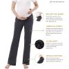 imageWomen Maternity Pajama Pant Stretchy Comfy Wide Soft Palazzo Elastic Pregnancy Lounge Casual PJsDark Gray