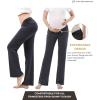 imageWomen Maternity Pajama Pant Stretchy Comfy Wide Soft Palazzo Elastic Pregnancy Lounge Casual PJsDark Gray