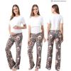 imageWomen Maternity Pajama Pant Stretchy Comfy Wide Soft Palazzo Elastic Pregnancy Lounge Casual PJsGrey Floral