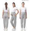 imageWomens Maternity Joggers Pregnant Sweatpants Pants Casual Lounge Over Belly GymGray