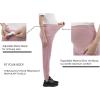 imageWomens Maternity Joggers Pregnant Sweatpants Pants Casual Lounge Over Belly GymPink