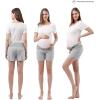 imageWomens Maternity Shorts Lounge Sports Yoga Pregnancy Underbelly Workout PantsGrey
