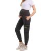 imageMaternity Scrub Jogger Pants for Women Pregnant Doctor Uniform Pant Nurse Scrub w 6 PocketsGrey Jogger