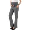 imageMaternity Trouser Style Pants Comfortable Stretch OverBump Women Pregnancy Casual Capris for WorkTrouser Style  Gray