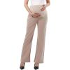 imageMaternity Trouser Style Pants Comfortable Stretch OverBump Women Pregnancy Casual Capris for WorkTrouser Style  Khaki
