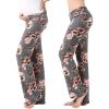 imageWomen Maternity Pajama Pant Stretchy Comfy Wide Soft Palazzo Elastic Pregnancy Lounge Casual PJsGrey Floral
