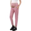 imageWomens Maternity Joggers Pregnant Sweatpants Pants Casual Lounge Over Belly GymPink