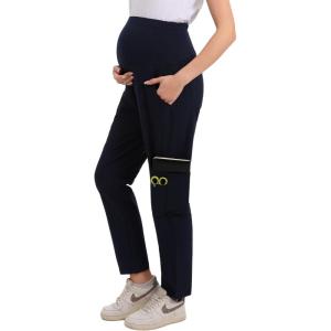 imageMaternity Scrub Jogger Pants for Women Pregnant Doctor Uniform Pant Nurse Scrub w 6 PocketsNavy
