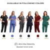 imageMaternity Scrub Pants for WomenBlack Open Bottom