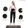 imageMaternity Scrub Pants for WomenBlack Open Bottom