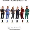 imageMaternity Women Scrub Jogger Pants for Pregnant Doctor Uniform Pant Nurse ScrubGreen Jogger