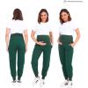 imageMaternity Women Scrub Jogger Pants for Pregnant Doctor Uniform Pant Nurse ScrubGreen Jogger