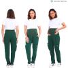 imageMaternity Women Scrub Jogger Pants for Pregnant Doctor Uniform Pant Nurse ScrubGreen Open Bottom