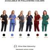 imageMaternity Women Scrub Jogger Pants for Pregnant Doctor Uniform Pant Nurse ScrubGreen Open Bottom