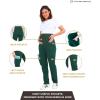 imageMaternity Women Scrub Jogger Pants for Pregnant Doctor Uniform Pant Nurse ScrubGreen Open Bottom