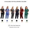 imageMaternity Women Scrub Jogger Pants for Pregnant Doctor Uniform Pant Nurse ScrubNavy Open Bottom