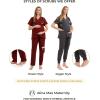 imageMaternity Women Scrub Jogger Pants for Pregnant Doctor Uniform Pant Nurse ScrubNavy Open Bottom