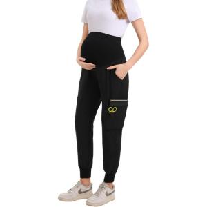 imageMaternity Scrub Pants for WomenBlack Jogger