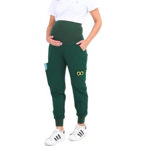 imageMaternity Women Scrub Jogger Pants for Pregnant Doctor Uniform Pant Nurse ScrubGreen Jogger